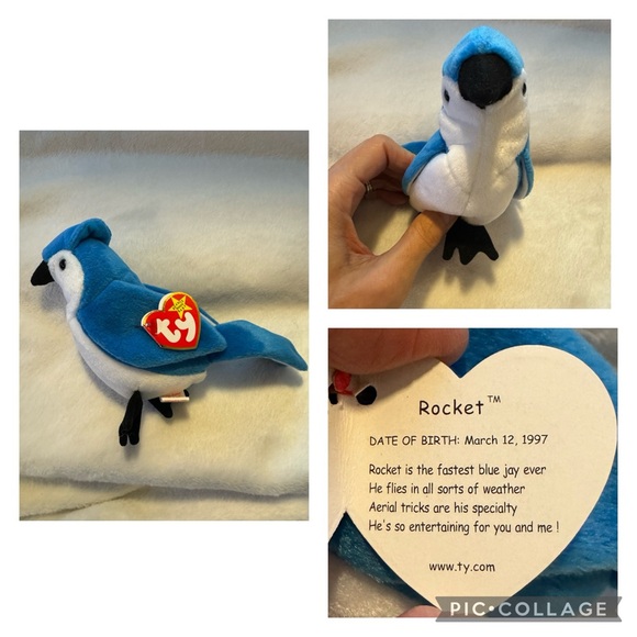 Set of 5 Beanie Babies from 1996 and 1997 with original hang tags - Picture 10 of 10